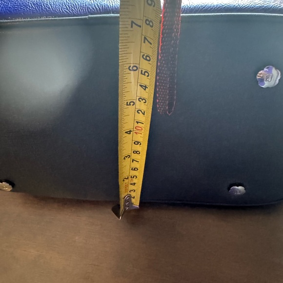 NWOT Eric Javits Blue Black Satchel Hand Bag shoulder - Picture 13 of 15